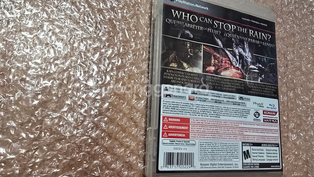 사일런트힐 다운푸어 북미판 미품--1