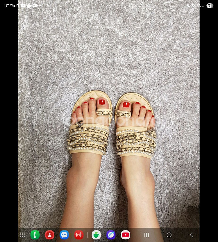 샤넬 체인 고리 슬리퍼235(가격내림)--7