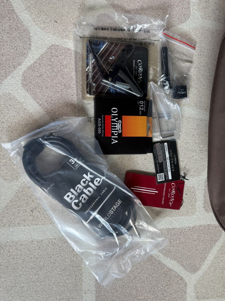 코로나 AP-100HSEQ Bk 어쿠스틱 통기타--5