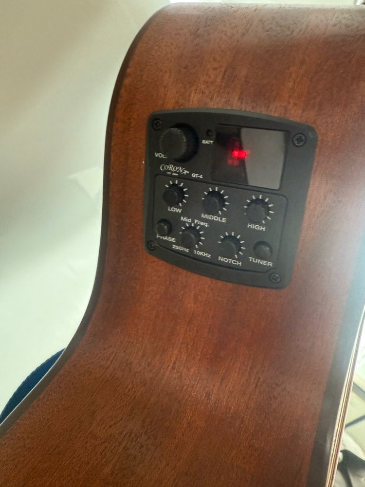 코로나 AP-100HSEQ Bk 어쿠스틱 통기타--3