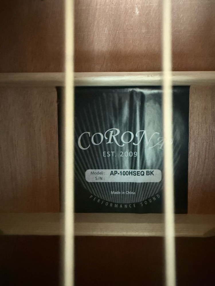 코로나 AP-100HSEQ Bk 어쿠스틱 통기타--7