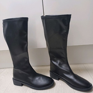 블랙 롱부츠 굽3cm