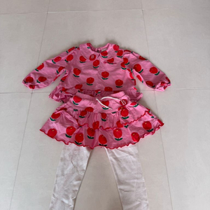 베베드피노 튤립 상하복