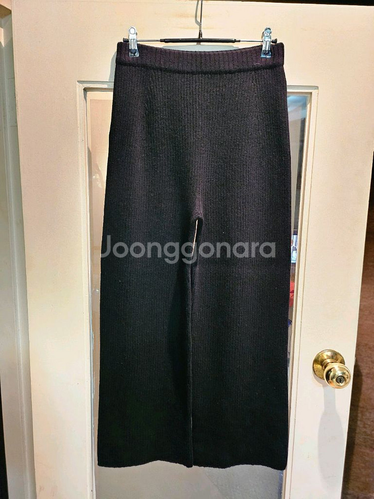 비이커밴딩 니트 와이드 팬츠 1--0