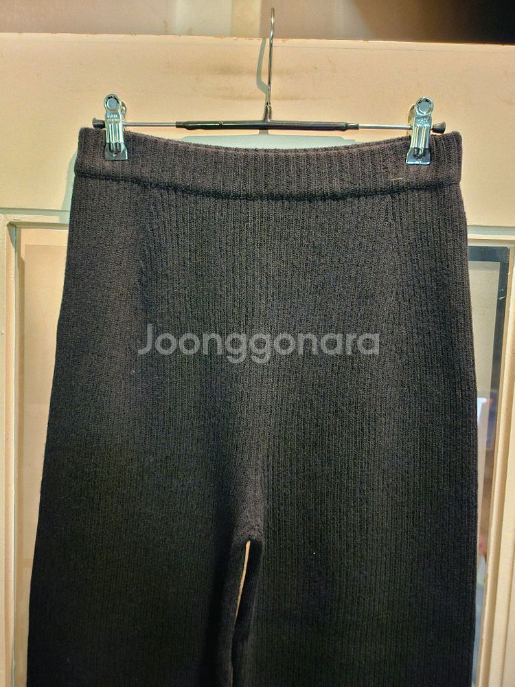 비이커밴딩 니트 와이드 팬츠 1--1