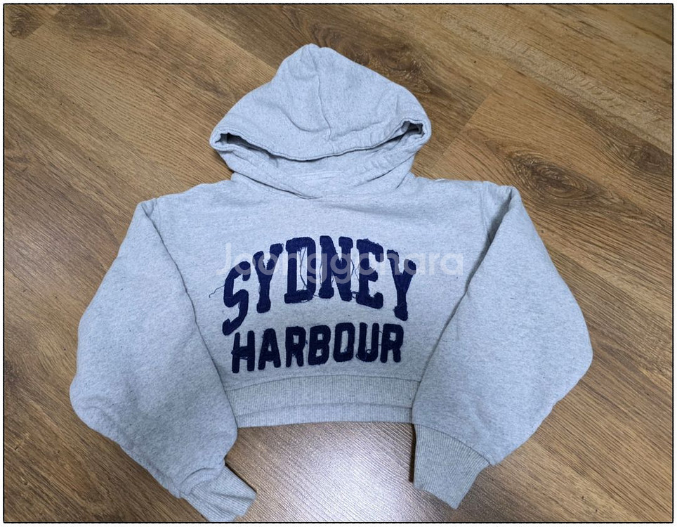 아동 자라 크롭 후드 티셔츠 [140]--1