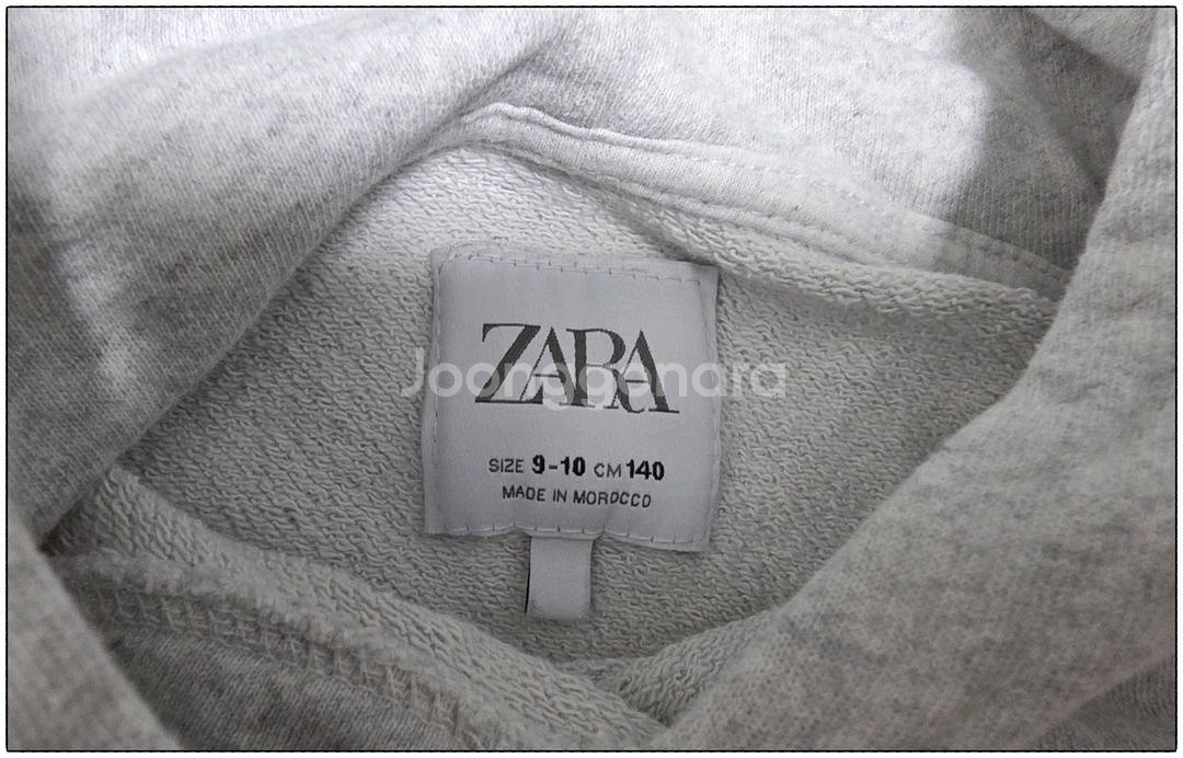 아동 자라 크롭 후드 티셔츠 [140]--5