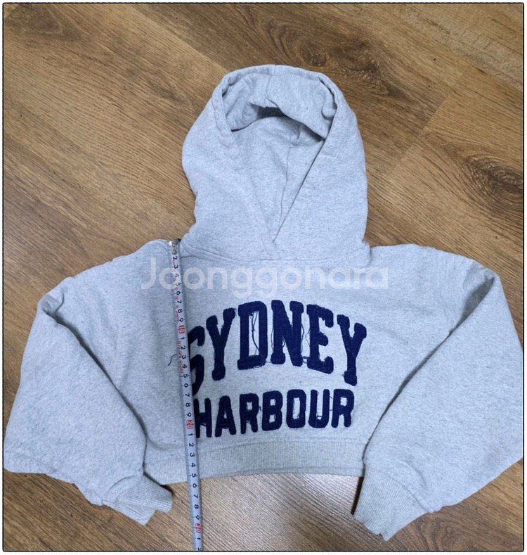 아동 자라 크롭 후드 티셔츠 [140]--3