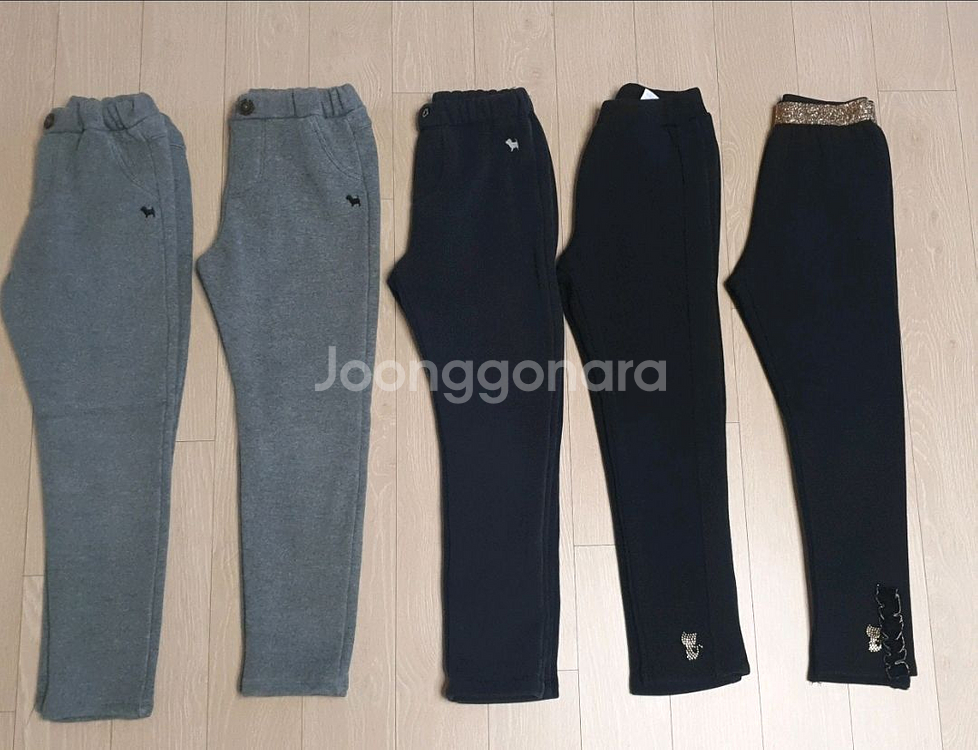 여아 기모레깅스 130사이즈 일괄--0