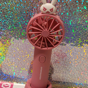 오버워치 디바 D.Va 토끼 휴대용 선풍기