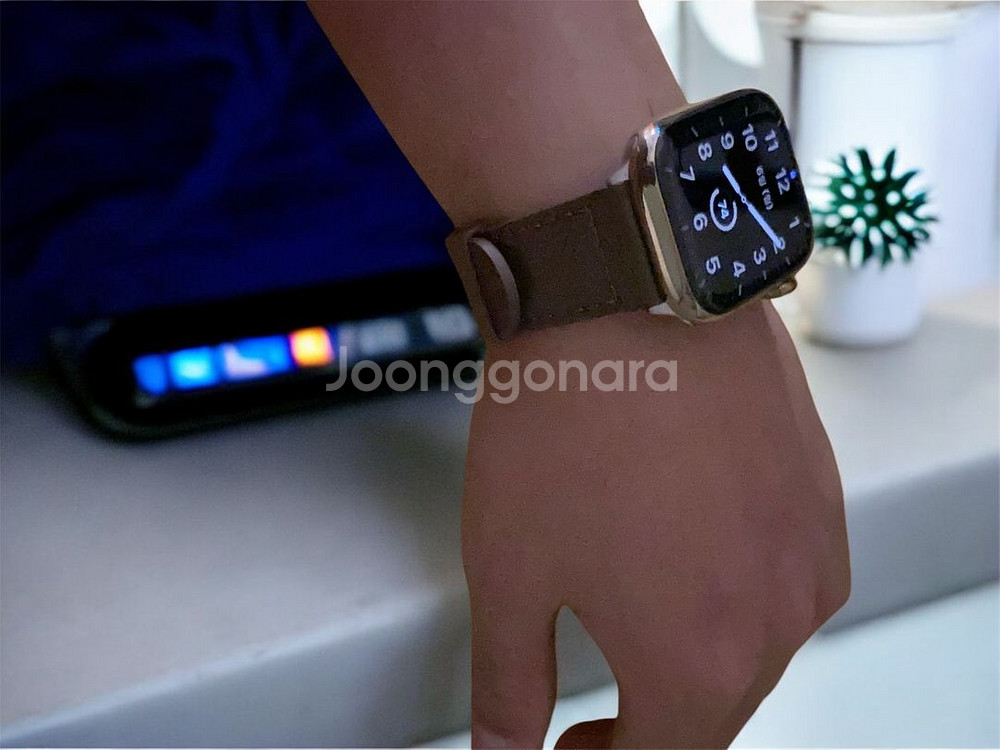 애플워치7 스테인리스 골드 45mm--0