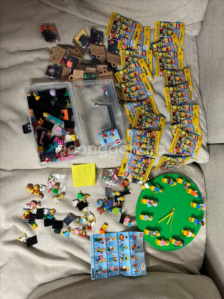 레고 심슨 미피 및 시계--0