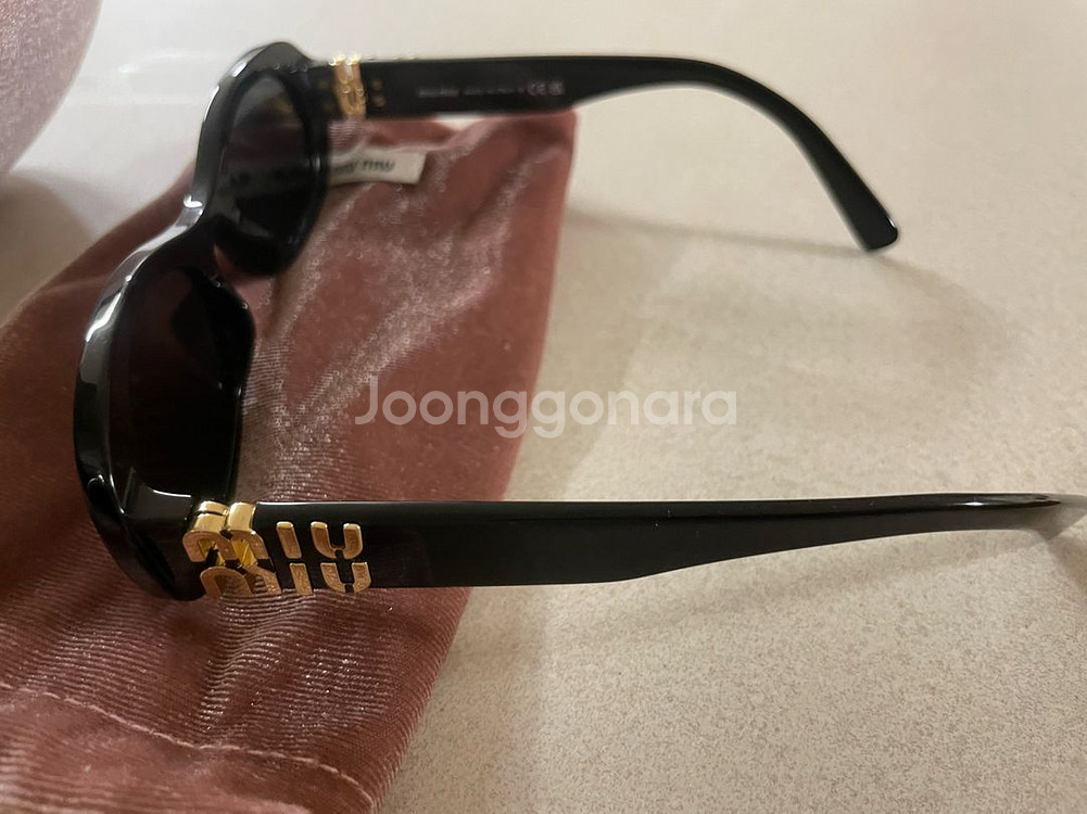 미우미우 글림스 오벌 선글라스--0