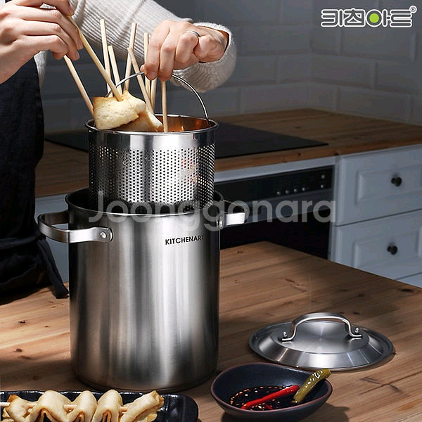 키친아트 스텐 멀티팟 높은냄비 깊은냄비 열탕소독 오뎅꼬--5
