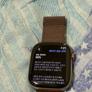 애플워치10 골드 티타늄 46mm GPS+Cellula