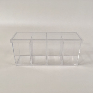빈티지 자연주의 다용도 투명 아크릴 보관함 정리함 수납