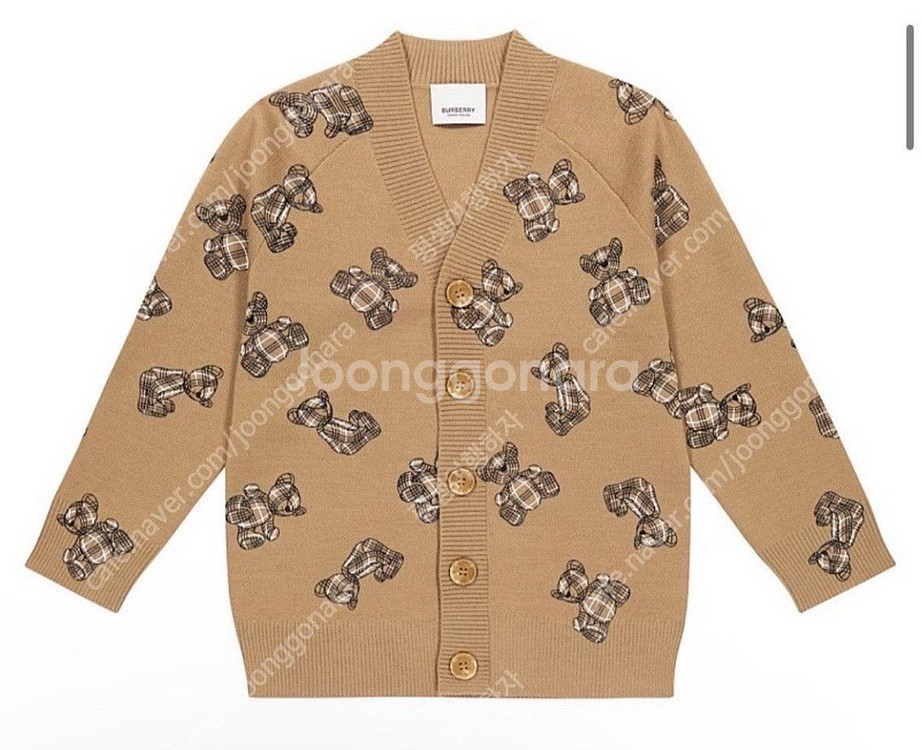 버버리 가디건 14y--0