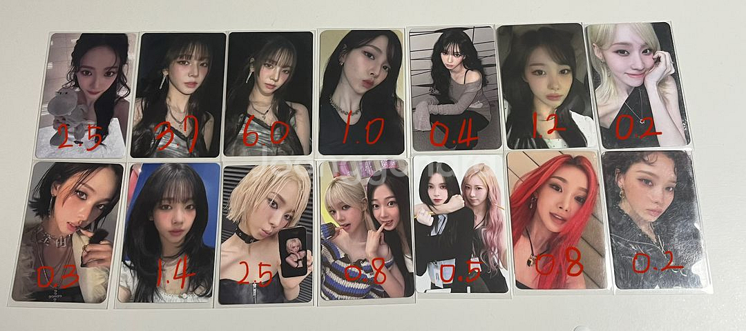 에스파 카리나 지젤 윈터 포토카드 더티워크 리치맨--0