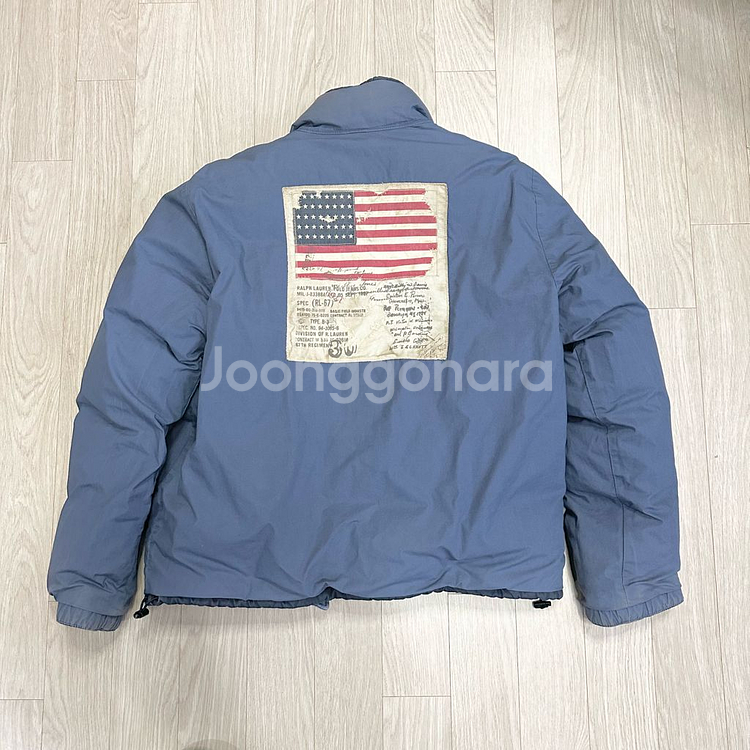 폴로 성조기 양면 리버시블 패딩--0