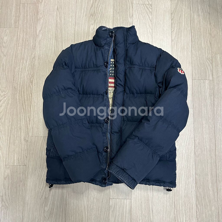 폴로 성조기 양면 리버시블 패딩--3