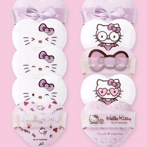 필리밀리 키티 하트 쿠션 퍼프 윙크팡팡 5P 미개봉