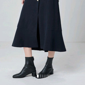 시스템 플랩 버튼 스커트 랑방 타임 마인 더캐시미어