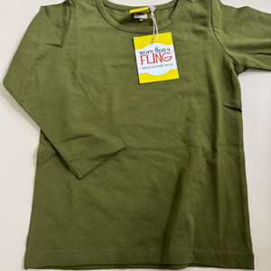 던스 모어댄어플링 롱 슬리브 탑 카키