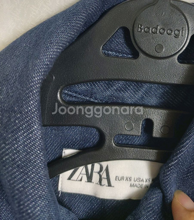 자라 ZARA 청데님롱원피스Xs--3
