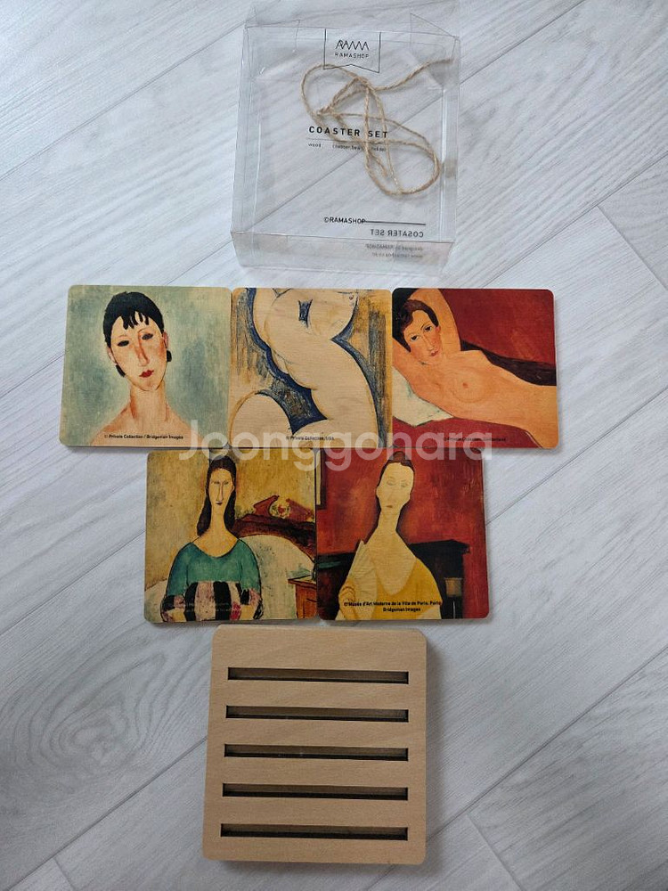 라마샵 모딜리아니 코스터 세트 미사용--0