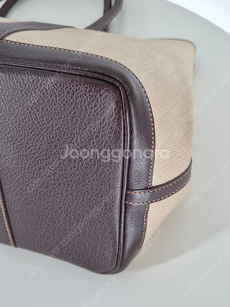 에르메스 가든파티 36 토트백 (베이지+브라운)--6