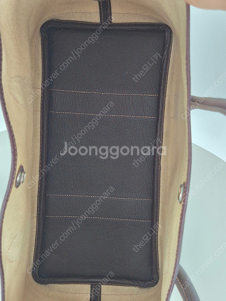 에르메스 가든파티 36 토트백 (베이지+브라운)--9