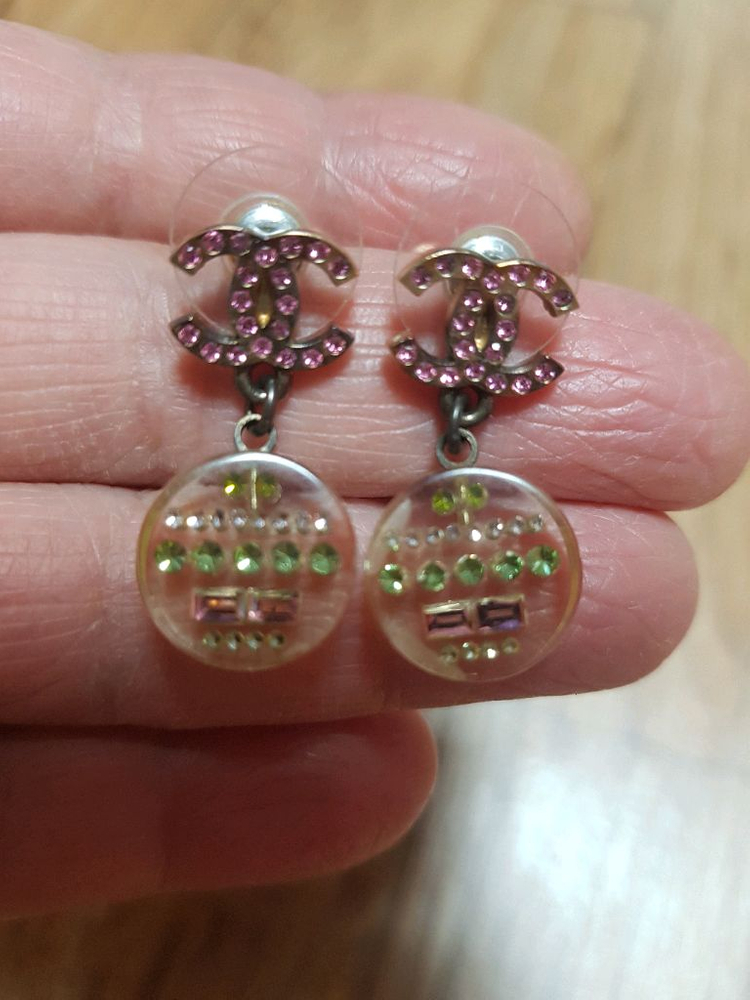 정품 샤넬 빈티지 귀걸이 택포--0