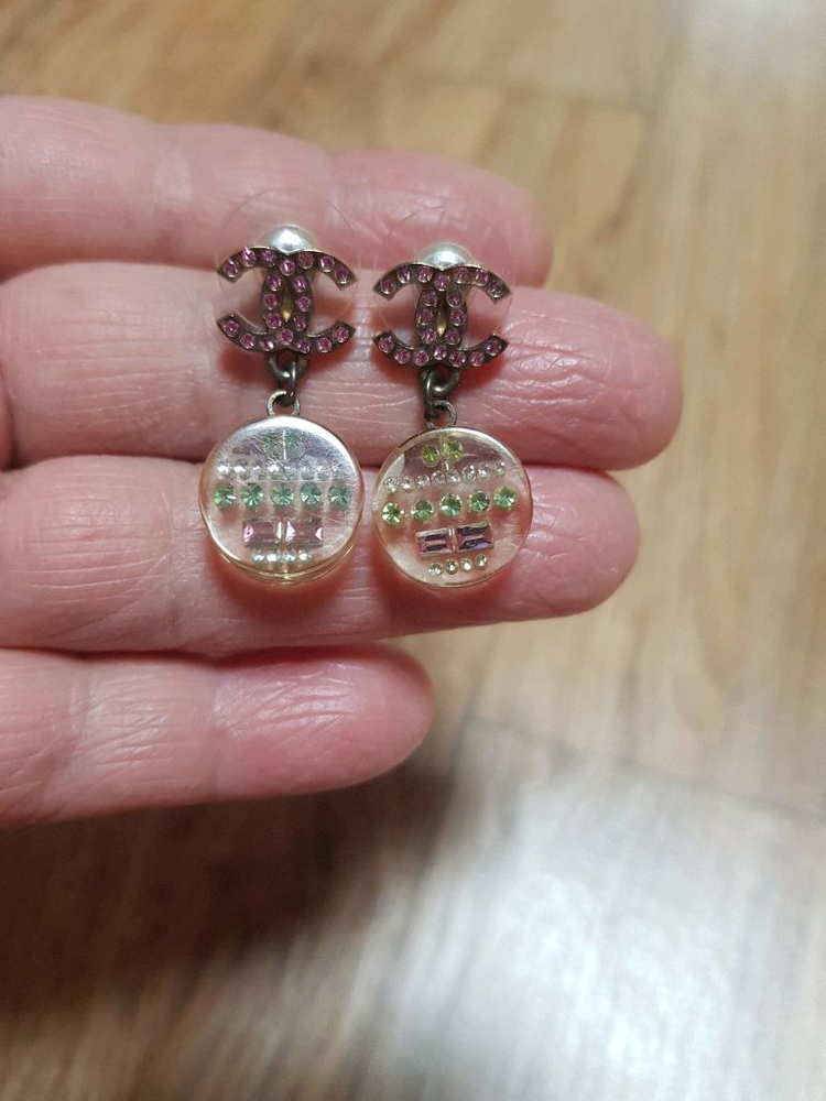 정품 샤넬 빈티지 귀걸이 택포--2