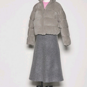 한섬 더캐시미어 캐시미어 블렌드 에이라인 니트 스커트