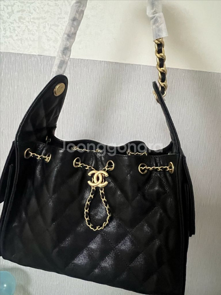 샤넬 25백 블랙 캐비어 버킷백 새상품--0