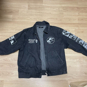 마하그리드 쥬라기 공원 데님 자켓 블랙 L