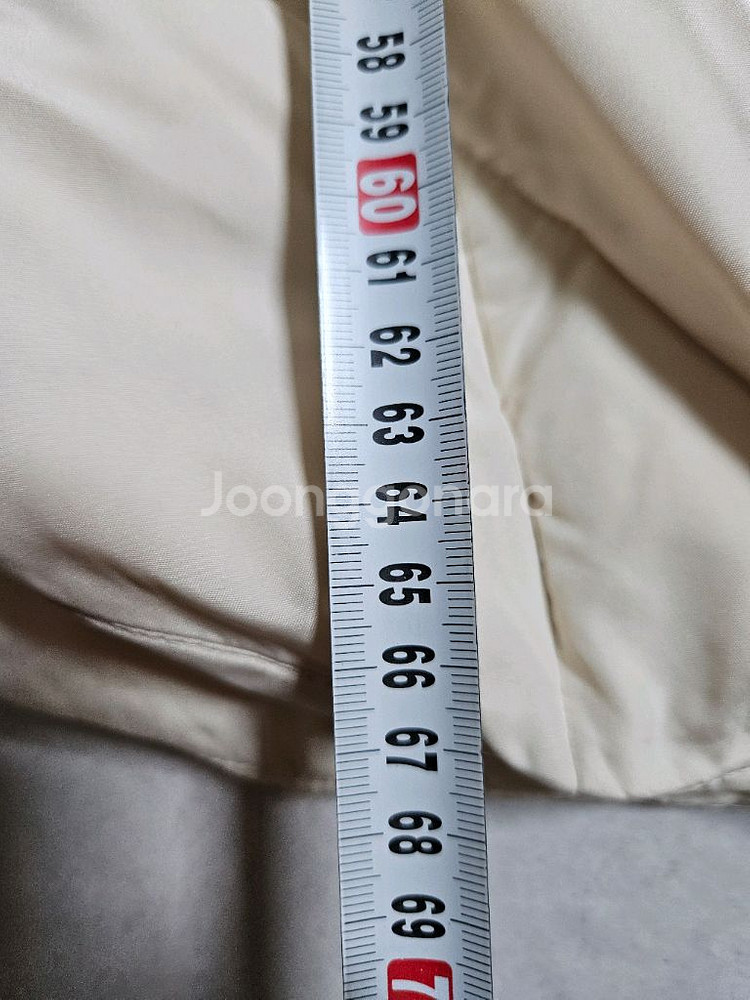 에스플러스 아이보리 후드 패딩 66--2