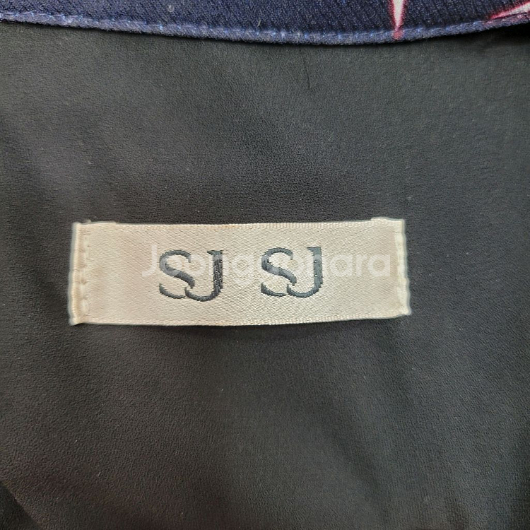 한섬 SJ SJ 셔츠 별 패턴 긴팔 원피스 프리 사이즈--5