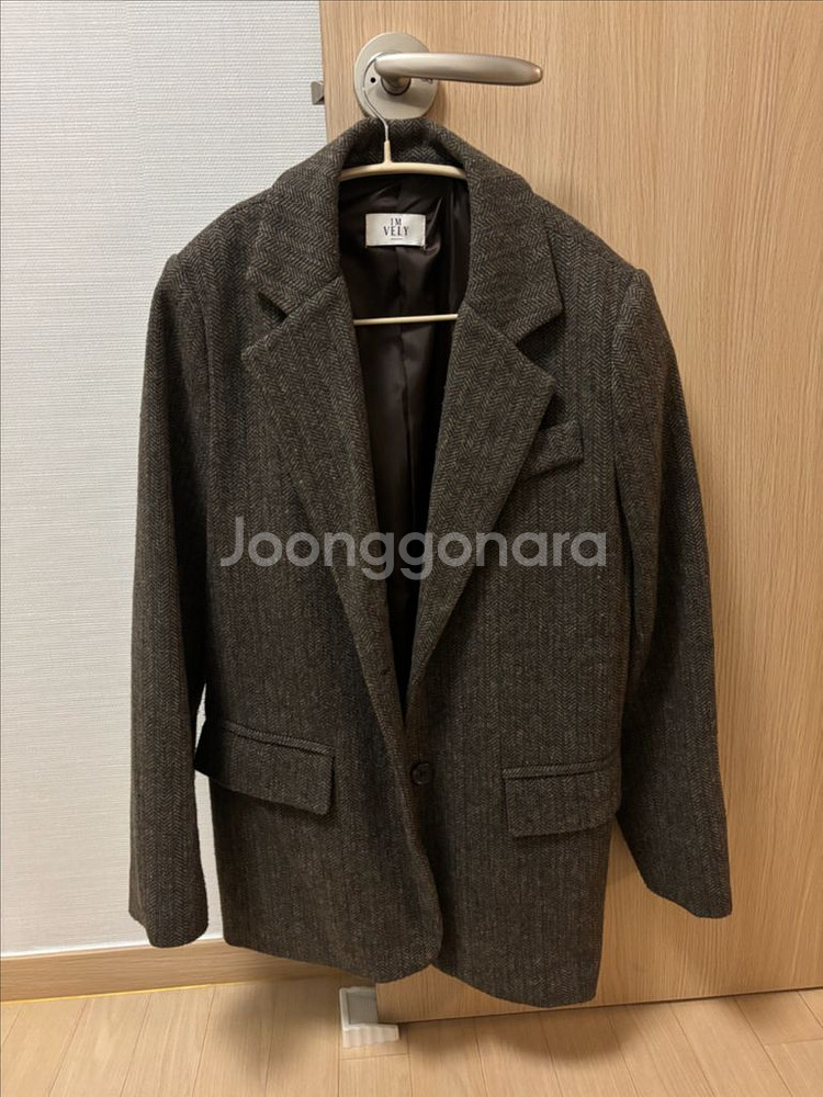 임블리 헤링본 울 자켓--0