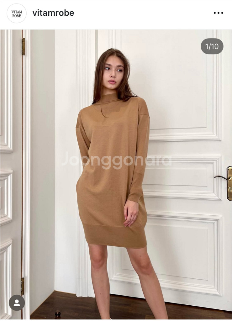 비탐로브 프리미엄 이태리 파인울 니트드레스--7