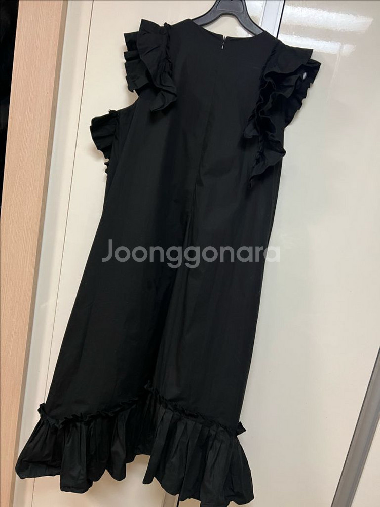 바이씨니 나시 플리츠 원피스 바스락 프릴 롱 민소매나시--4