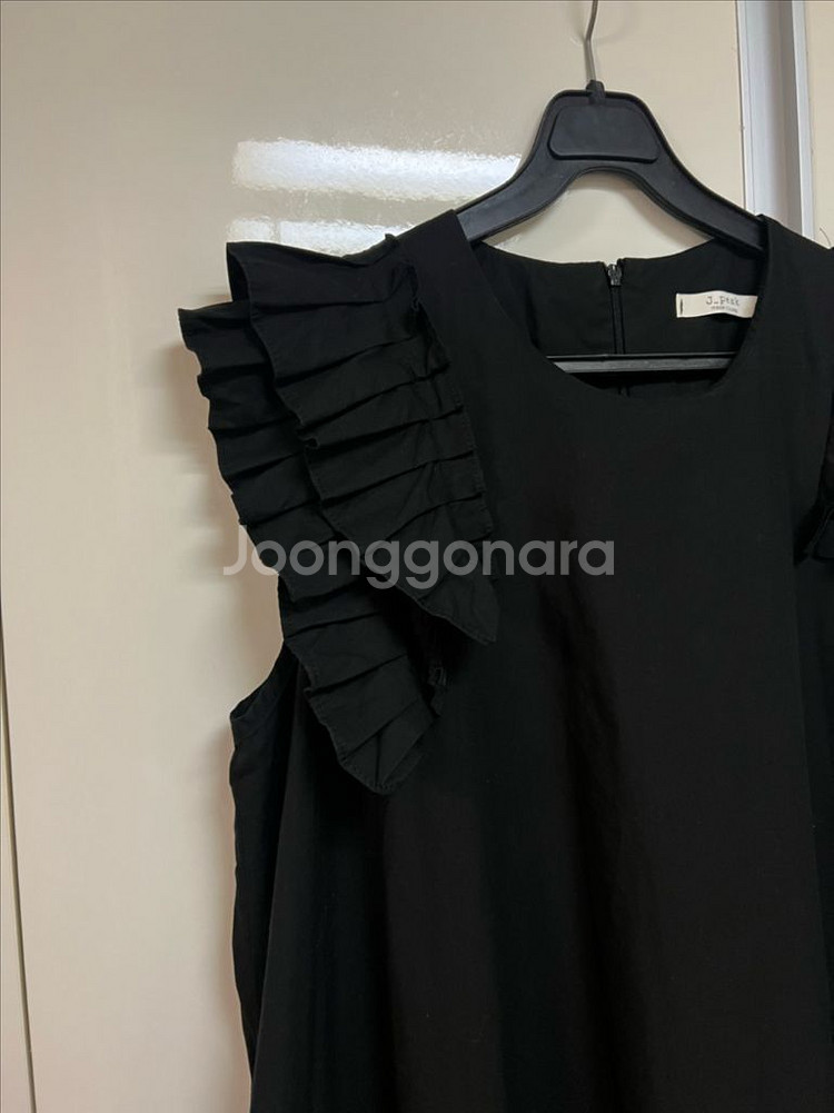 바이씨니 나시 플리츠 원피스 바스락 프릴 롱 민소매나시--5