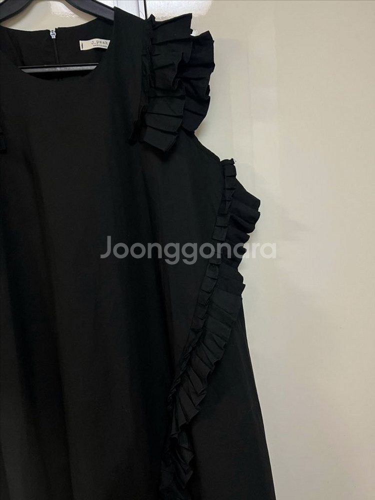 바이씨니 나시 플리츠 원피스 바스락 프릴 롱 민소매나시--6