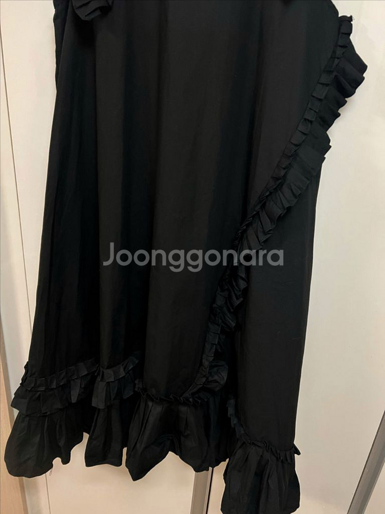 바이씨니 나시 플리츠 원피스 바스락 프릴 롱 민소매나시--11