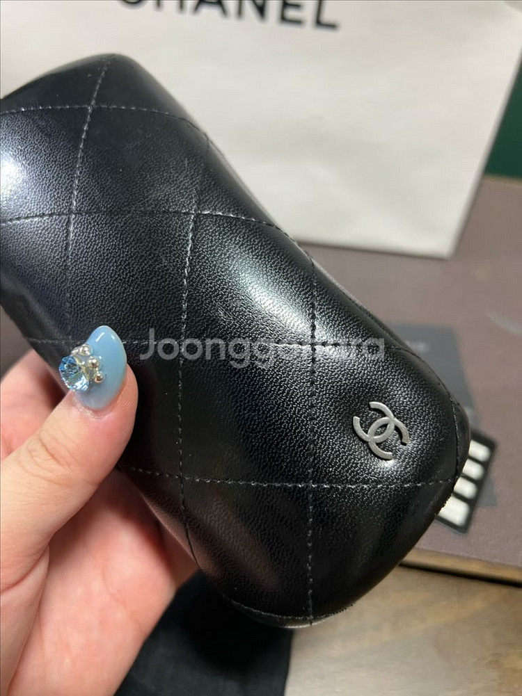 샤넬 캣츠아이 선글라스 블랙--7