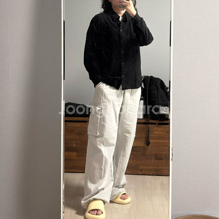 스웨이드 셔츠 블랙--0