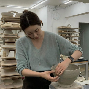 시에 플루오 루즈 알파카 니트 오리진 민트