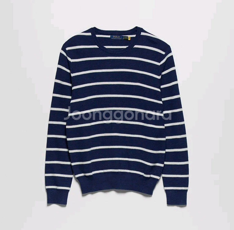 폴로랄프로렌 스트라이프 메시니트 코튼스웨터 M사이즈--0