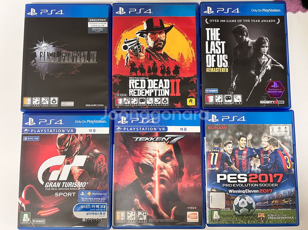ps4(ps5)게임(레데리2,철권,파판15)--0