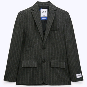 자라 X 아더에러 스트라이프 블레이저 M 매우매우 오버